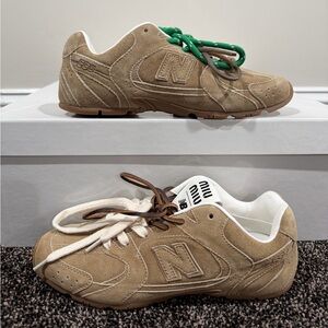 Miu Miu x New Balance 530 SL Cinnamon Suede Sneakers
